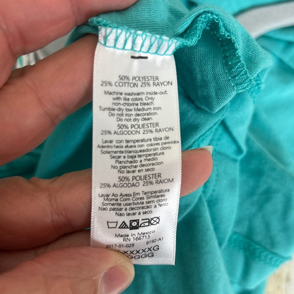 The Chosen womens plus 5XL blue cotton Fishes short sleeve T shirt christian - Picture 4 of 4